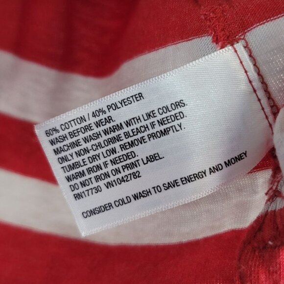 2/$15 Cherokee Boys Polo Shirt Red Striped Size 6 Small Short Sleeve Golf Collar - Picture 8 of 8